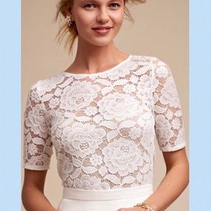 New BHLDN Jive  M  Lace Wedding Top